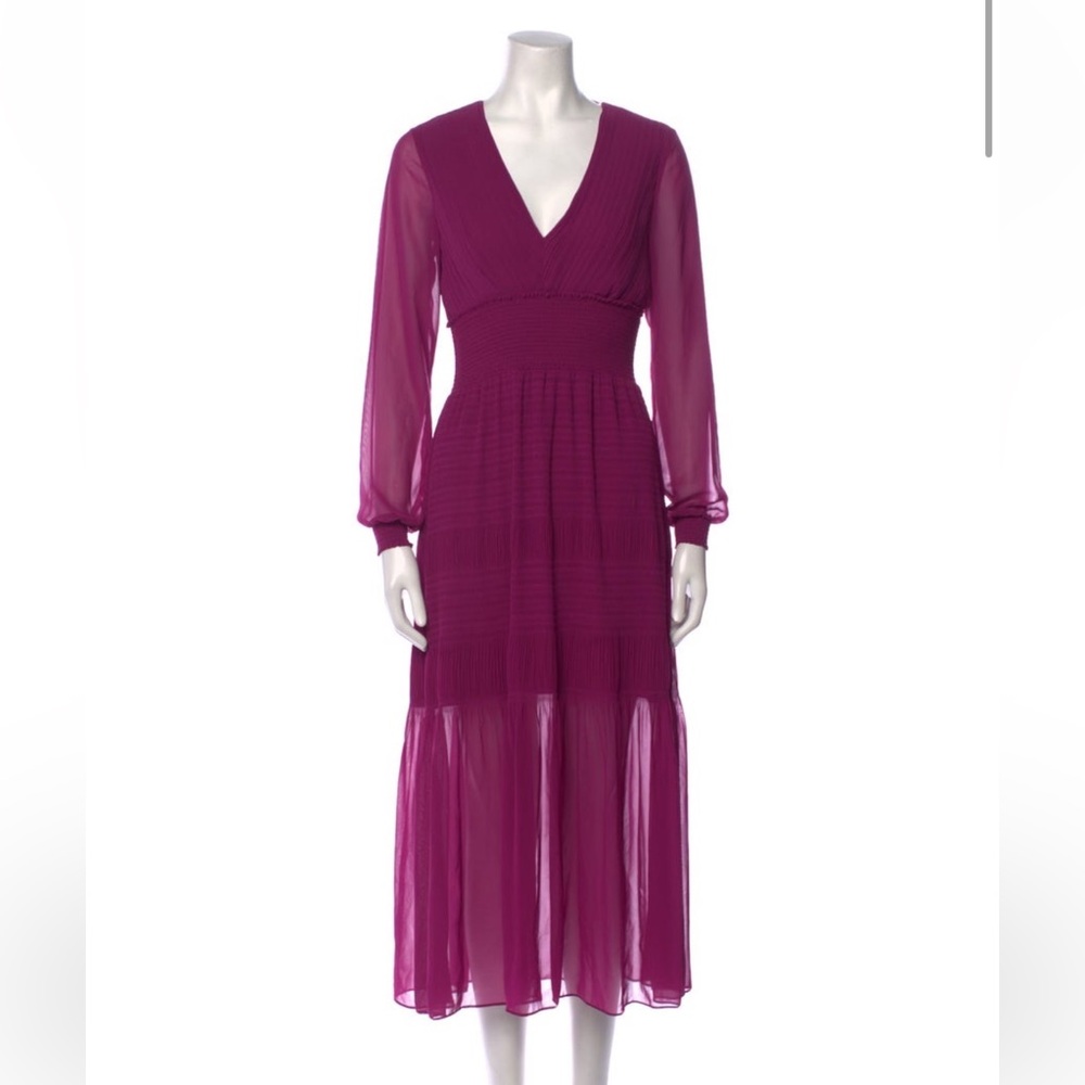 Magenta Intermix Midi Dress- XS